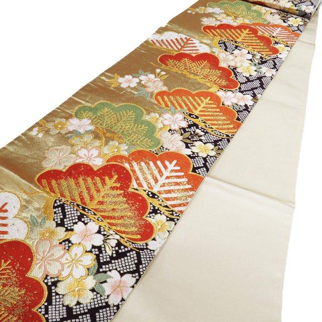 pk712 高級 正絹 三越 振袖用 六通 袋帯