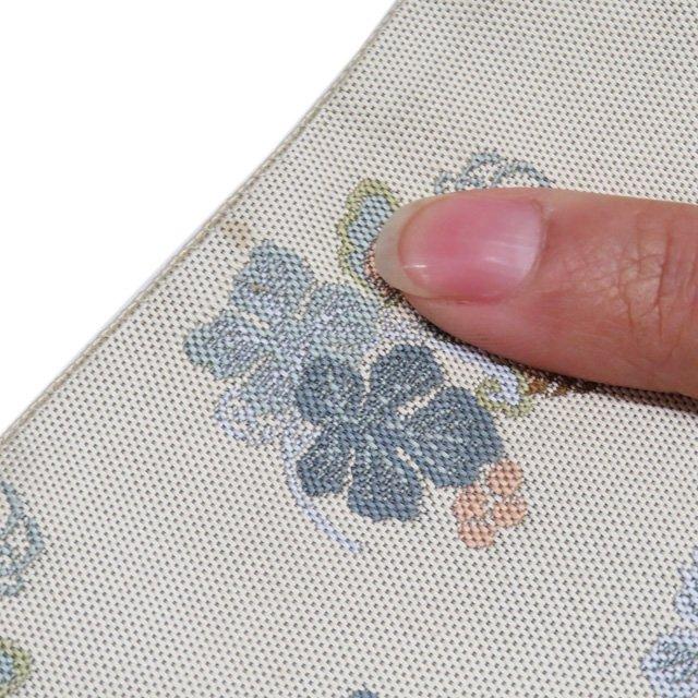 袋帯 中古 リサイクル 正絹 カジュアル 仕立て上がり 六通 葡萄模様 薄 