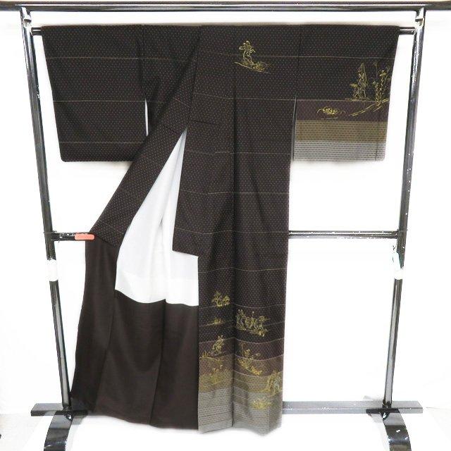 特選 本場 大島紬 着物 中古 セミフォーマル ラベル付き 中賀和健秀