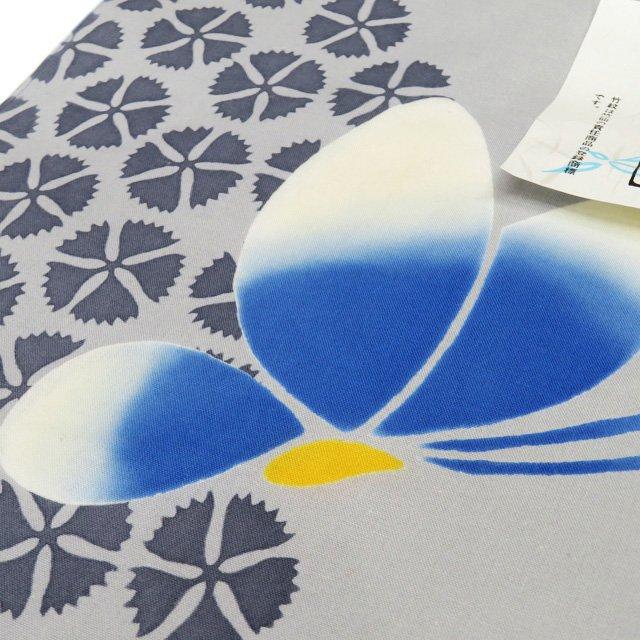 特選 夏物 反物 浴衣 着物 未仕立て 新古品 木綿 カジュアル 竺仙 花