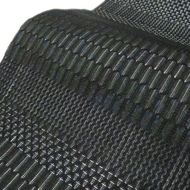 夏物 袋帯 中古 リサイクル 正絹 フォーマル 仕立て上がり 六通 黒色