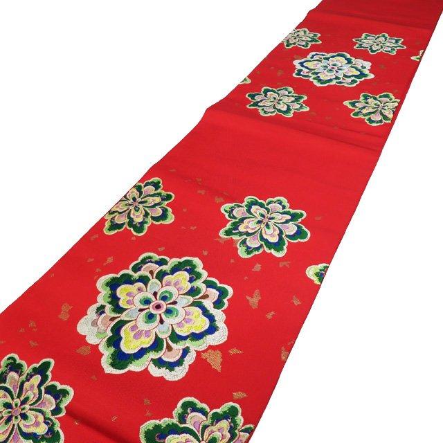 袋帯 中古 リサイクル 正絹 六通 龍村平蔵 執金剛華文 箔糸 A993-12