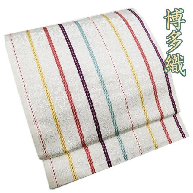 名古屋帯 なごや帯 中古 リサイクル 正絹 カジュアル 仕立て上がり 全  