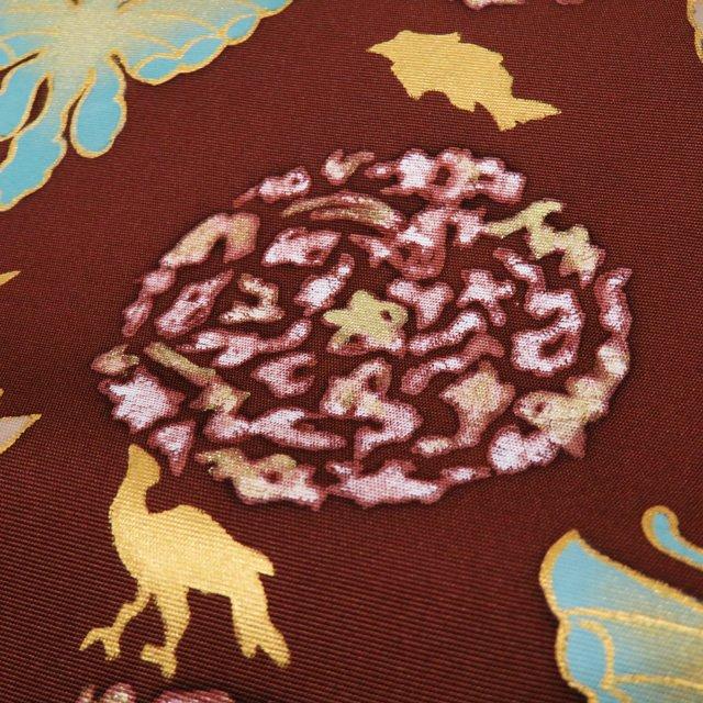 作り帯 付け帯 つけ帯 中古 リサイクル 正絹 仕立て上がり 塩瀬 本加工 動物文様 茶色 多色 きもの北條 A996-11 作り帯 付け帯 つけ帯 中古 リサイクル 正絹 仕立て上がり 塩瀬 本加工