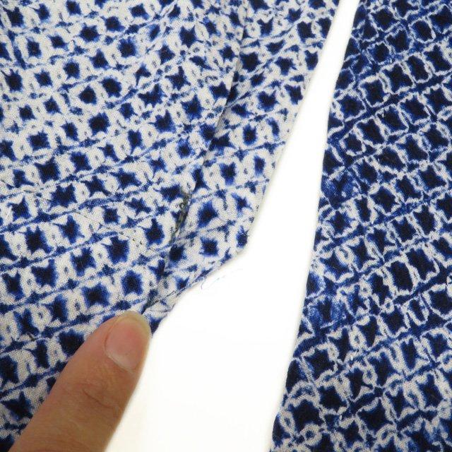 浴衣 着物 中古 木綿 夏物 カジュアル 有松鳴海絞り 花模様 濃紺色 多色 身丈150cm 裄65cm SA きもの北條 A997-13 浴衣 着物 中古 木綿 夏物 カジュアル 有松鳴海絞り 花模様 濃紺色 多