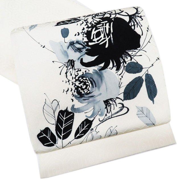 袋帯 中古 リサイクル 正絹 カジュアル 仕立て上がり お太鼓柄 秋山  