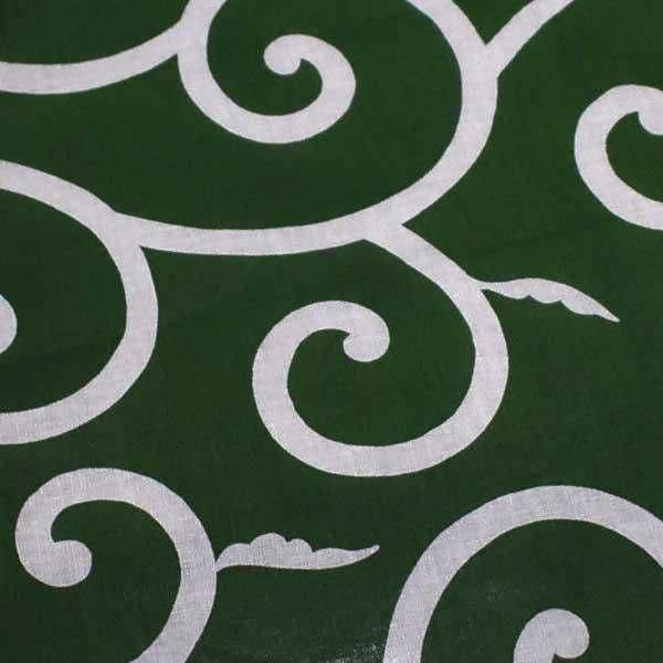 ゆうパケット対応】唐草模様 風呂敷 二四巾 綿100％ 日本製 約90cm