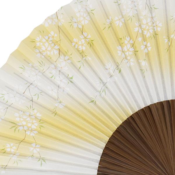 ゆうパケット対応】扇子 京扇子 日本製 香り付き 唐木 金パール地