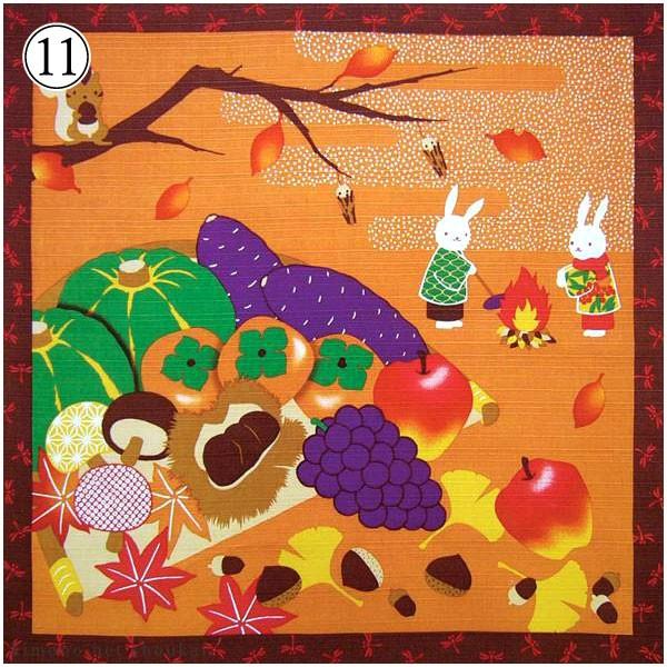 セット 風呂敷 日本製 12枚組セット 四季彩布 おしゃれ かわいい