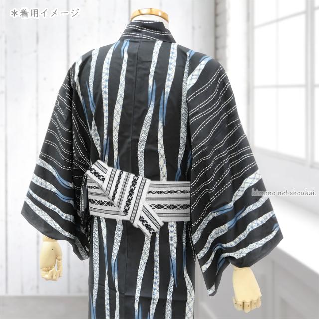 男性用 角帯 【ワンタッチ 作り帯 献上柄 15969】綿 男性 浴衣 着物 男物 メンズ｜kimono-japan｜07