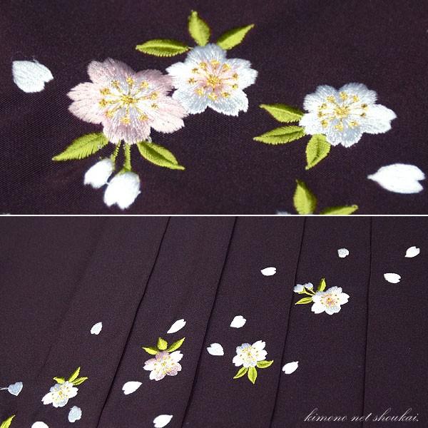 女性用 袴 桜の刺繍入り ぼかし女袴 卒業式 謝恩会 レディース袴
