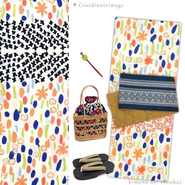 ツモリチサト ブランド 浴衣【tsumori chisato/注染 生成り ツモリチサト ブランド 浴衣【tsumori chisato/注染 生成り