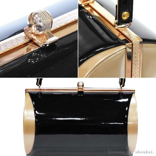 【限定セール！】成人式 草履バッグセット 黒金 和装バッグ 着物 浴衣 おしゃれ 草履 バッグ セット 女性 和装 和装バッグ 袴姿| きもの館 創美苑