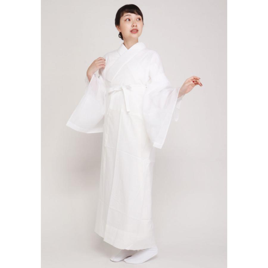 長襦袢 洗える 衿秀 き楽っく きらっく 肌襦袢 うそつき長襦袢 夏用 絽 白 S M L | Kisste | 16