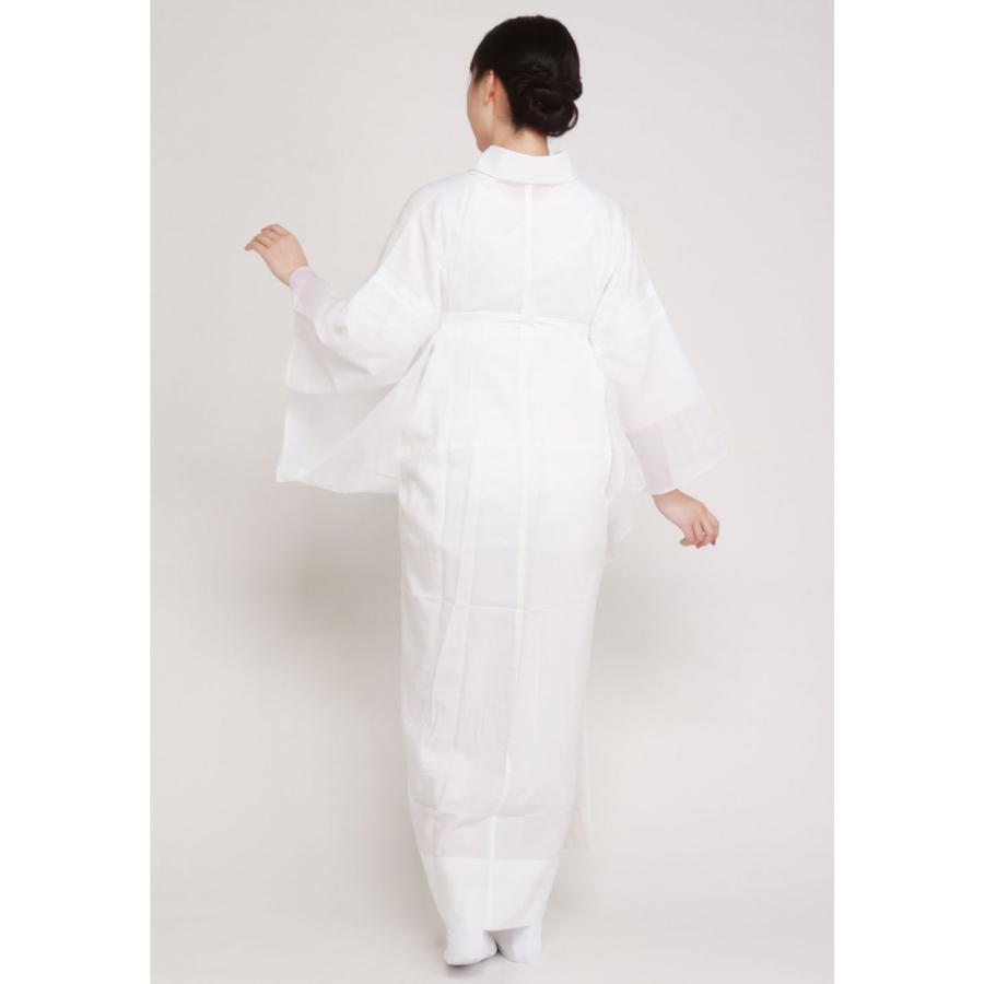 長襦袢 洗える 衿秀 き楽っく きらっく 肌襦袢 うそつき長襦袢 夏用 絽 白 S M L | Kisste | 17