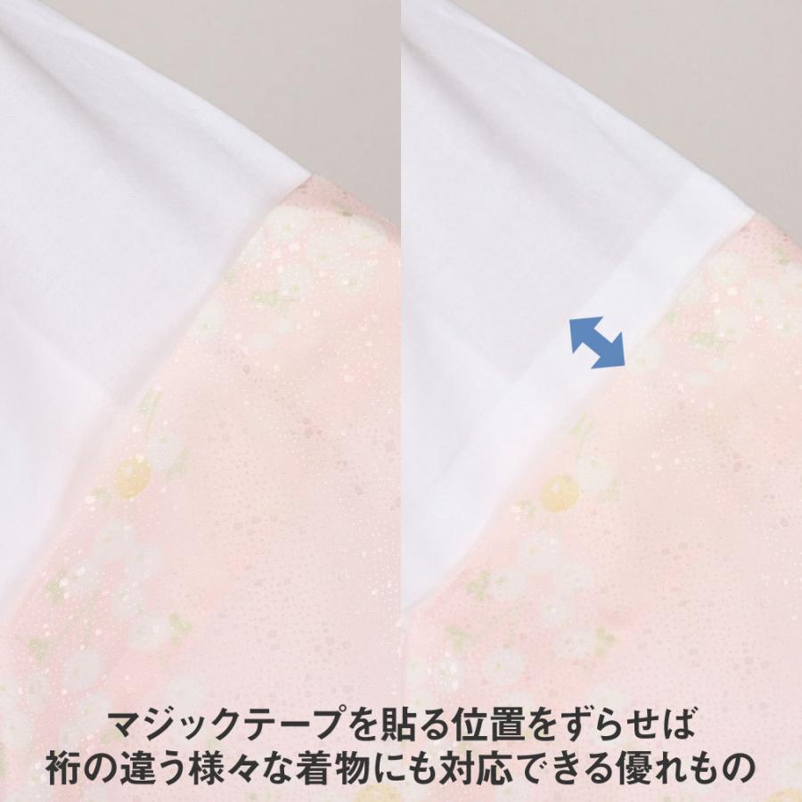 長襦袢 洗える 衿秀 き楽っく きらっく 肌襦袢 うそつき長襦袢 夏用 絽 白 S M L | Kisste | 07