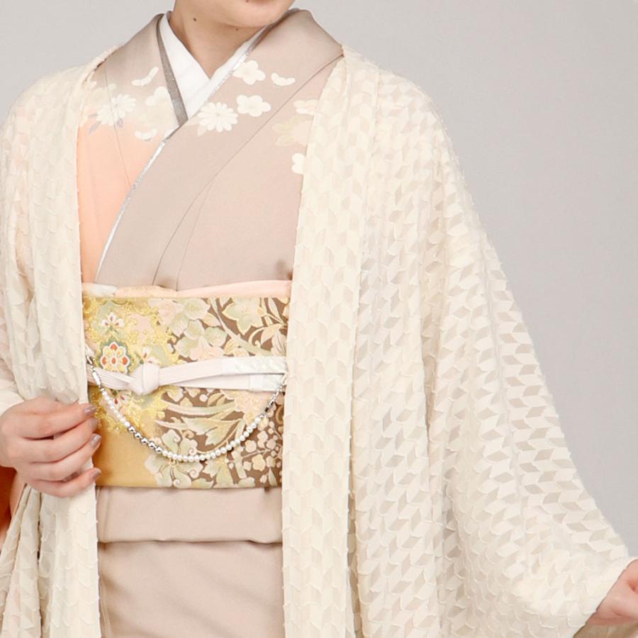 羽織紐 うれしづくし 白 銀 メタルゴールド 淡水パール 日本製 レディース 女性｜kimono-kisste｜08