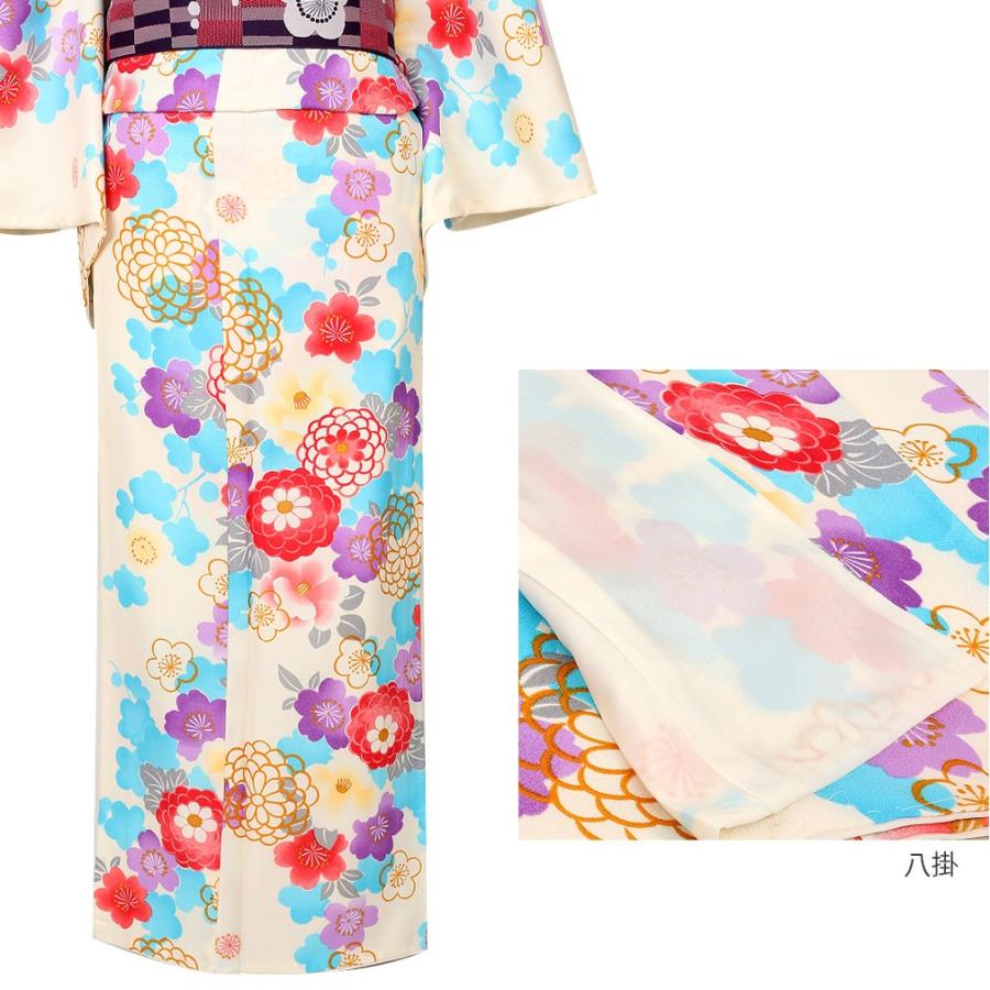 正絹 袷 小紋 クリームアイボリー×ライトグレー 市松取り疋田文様 未使用 楽天市場】【新古品】 小紋 着物 正絹 袷 紋紗 カラー胴裏 紫 濃