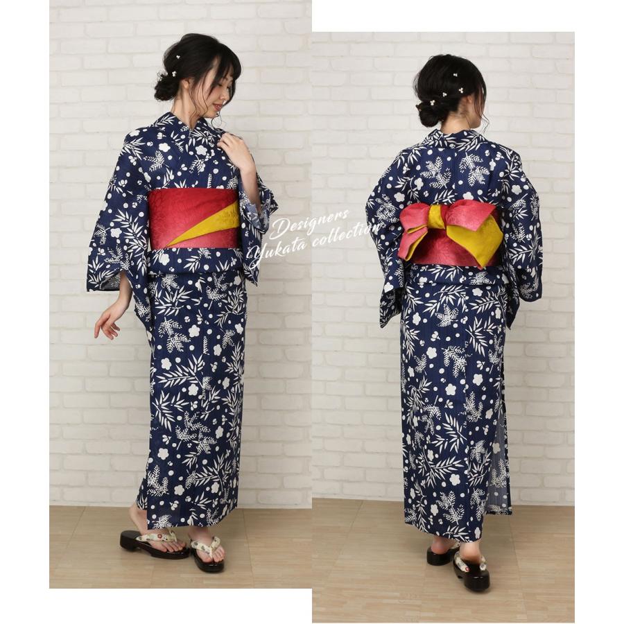 Kisste（キステ） 浴衣 レディース ブランド 紺 松竹梅 はいばら 20代