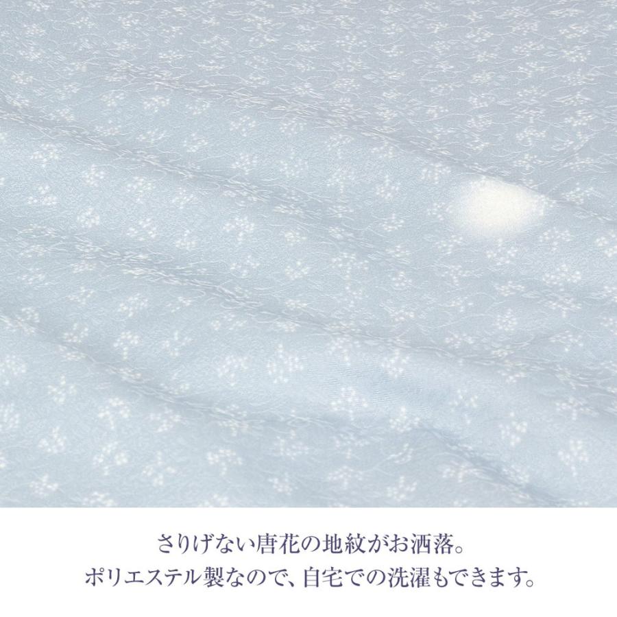 小紋　フルセット　着物　正絹　薄紫ピンク　小花柄　可愛い　E2 5-7-01233b.jpg