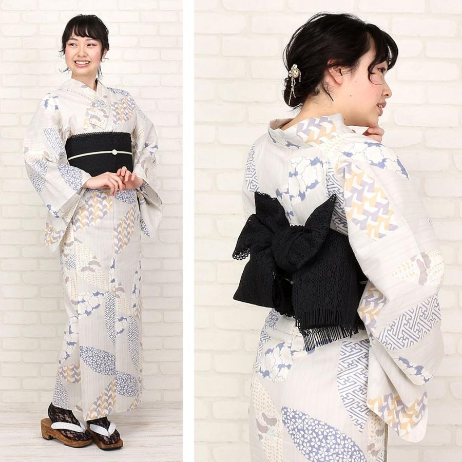 半幅帯 撫松庵 レース 白 黒 ターコイズ ボルドー 夏 小紋 紬 浴衣 着物 半巾帯 新品｜kimono-kisste｜15