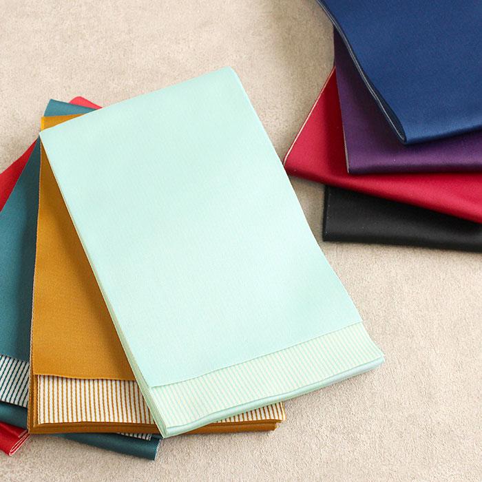 Kisste（キステ） 浴衣帯 半幅帯 全8色 ストライプ ターコイズグリーン