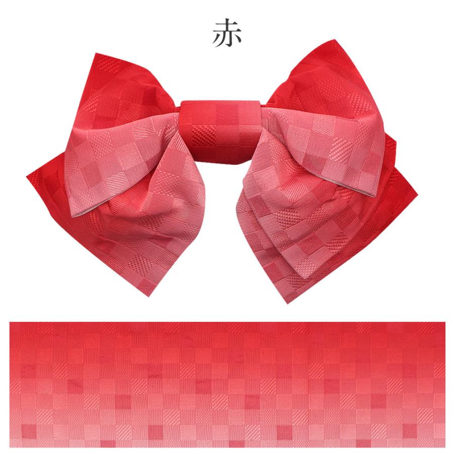 新品未使用品の作り帯紫 Kisste 浴衣 帯 作り帯 浴衣作り帯 ピンク 黄 オレンジ 紫 藤色 赤