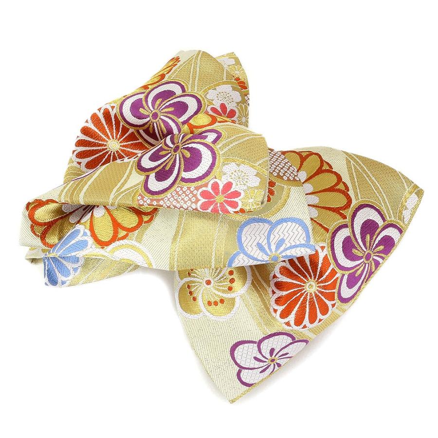 振袖 帯 振袖帯 振袖の帯 振袖用袋帯 袋帯 振袖用 クリーム ねじ梅に万寿菊 6 4 こだわりきもの専門店kisste 通販 Yahoo ショッピング