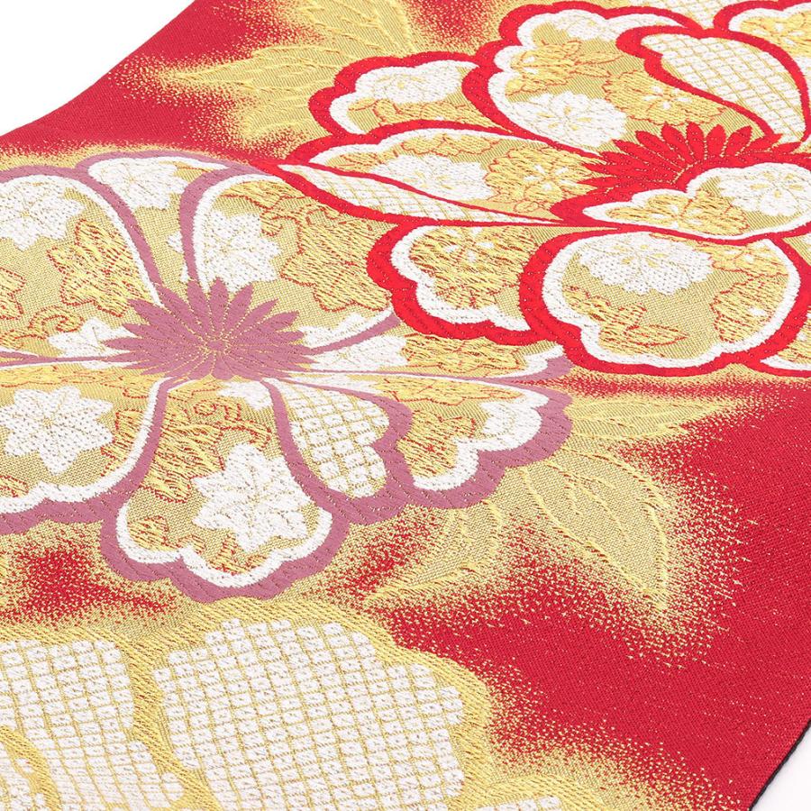 Kisste（キステ） 振袖 帯 振袖帯 振袖の帯 振袖用袋帯 袋帯 振袖用 赤