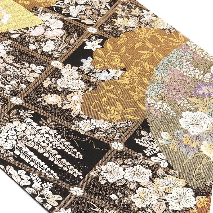 Kisste（キステ） 帯 袋帯 留袖用帯 フォーマル 西陣織 留袖帯 黒 地紙