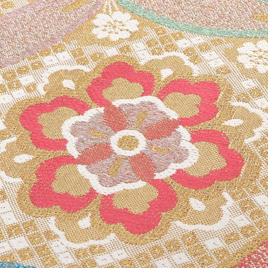 Kisste（キステ） 袋帯 振袖用 帯 成人式 ゴールド 変わり七宝 華紋