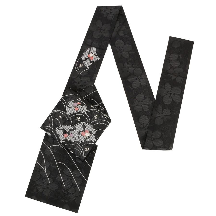 Kisste 夏帯 名古屋帯 夏 夏名古屋帯 正絹 新品 九寸名古屋帯 黒