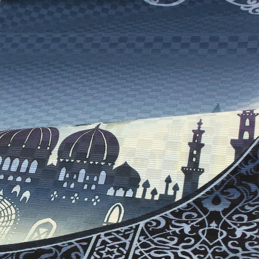 Kisste（キステ） 京袋帯 正絹 帯 ネイビー 紺 仕立て上がり 色無地