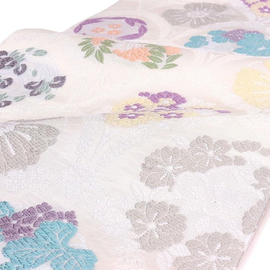 名古屋帯 スリーシーズン 薄紫 献上草花 お仕立て込み 楽天市場】≪ポイント3倍≫名古屋帯 九寸 帯 紫 薄紫 市松 唐花 西陣織