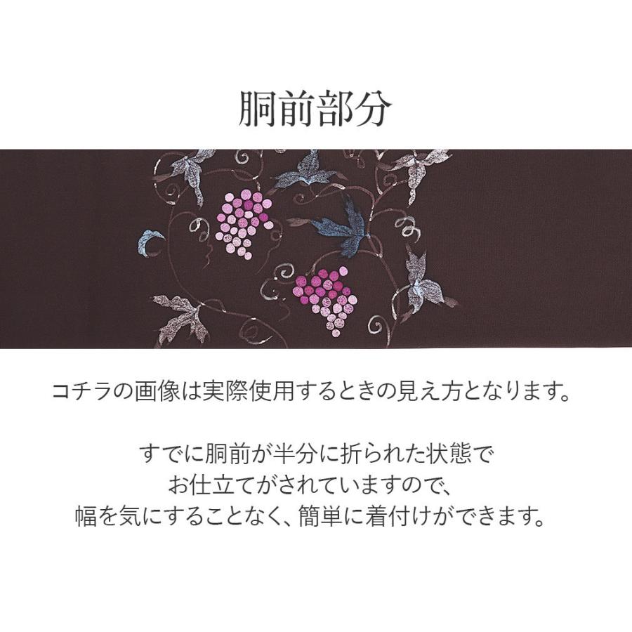 Kisste（キステ） 名古屋帯 正絹 新品 九寸名古屋帯 こげ茶 新塩瀬