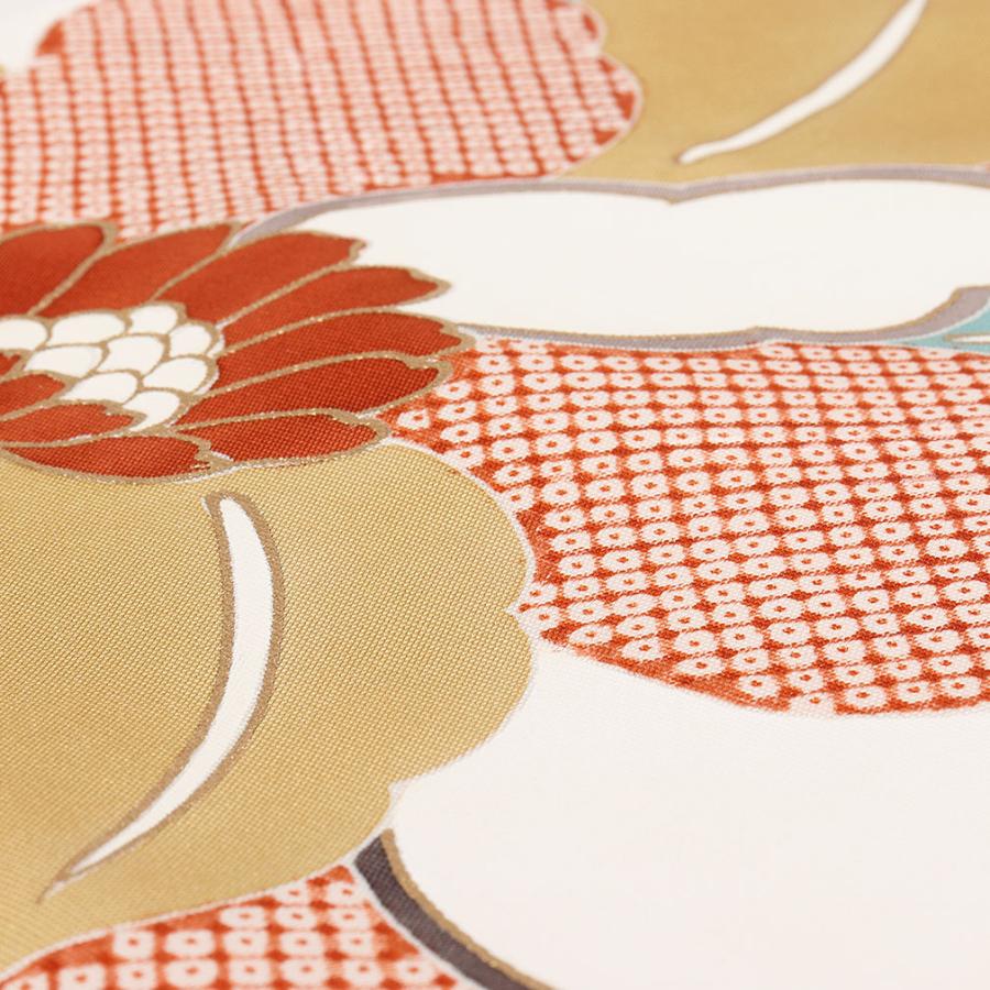 新品未使用‼️帯 翔織？ 逃せ 逸品 オレンジ 草花 
