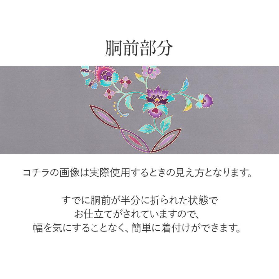 名古屋帯 正絹 新品 九寸名古屋帯 グレー 塩瀬 SALE 爆買の画像