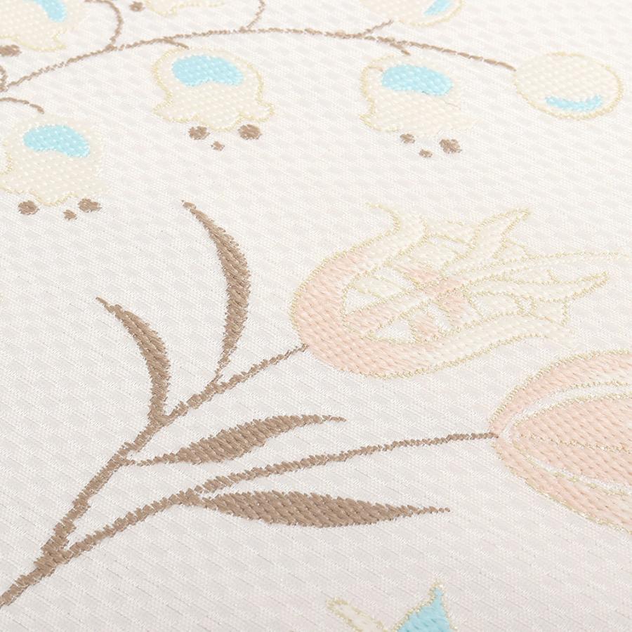 Kisste（キステ） 名古屋帯 正絹 新品 九寸名古屋帯 白 西陣織 辻梅機