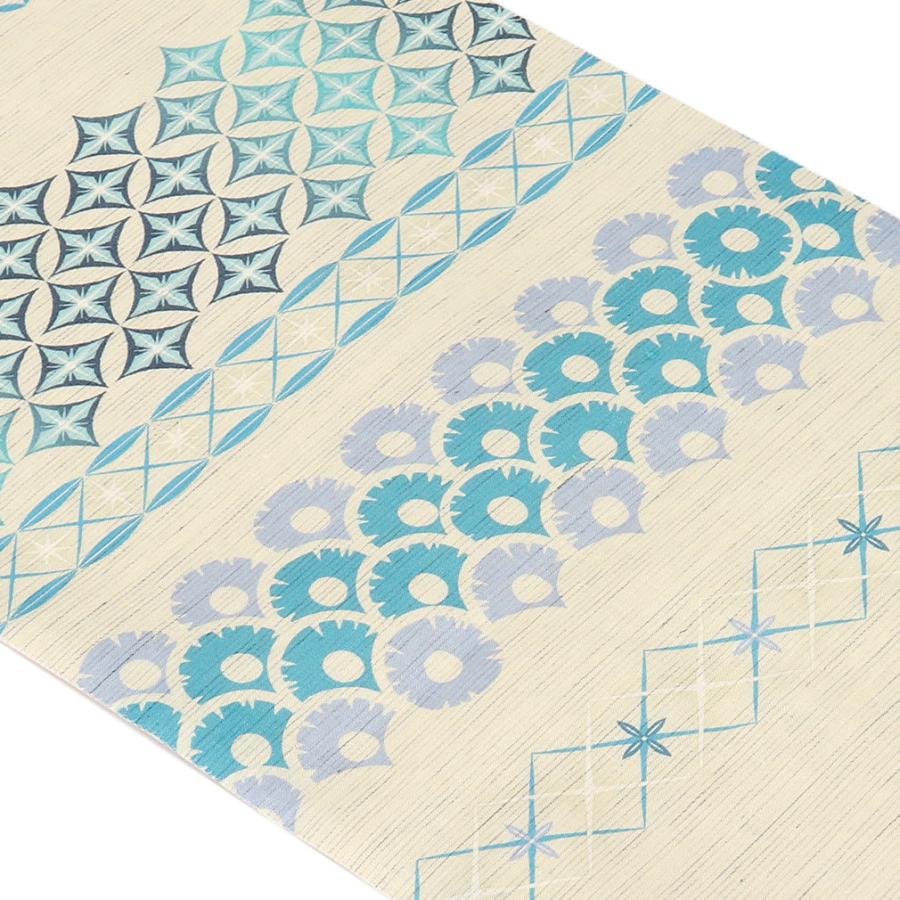 Kisste 京袋帯 夏 帯 麻 生成り パイナップル 召しませ花 POINT