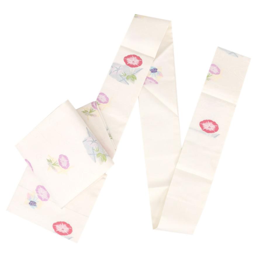 Kisste（キステ） 夏帯 名古屋帯 夏 夏名古屋帯 正絹 新品 九寸 白