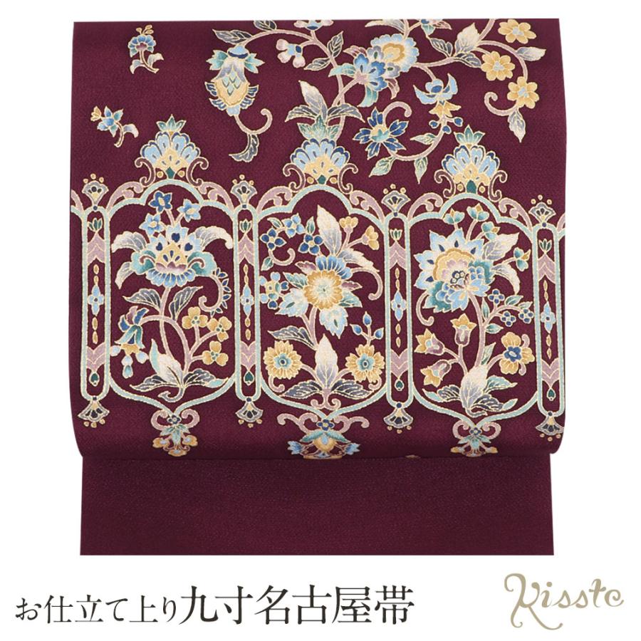 織りの九寸名古屋帯（こけし、でんでん太鼓、玩具文）正絹美品 織りの九寸名古屋帯（こけし、でんでん太鼓、玩具文）正絹美品 織りの九