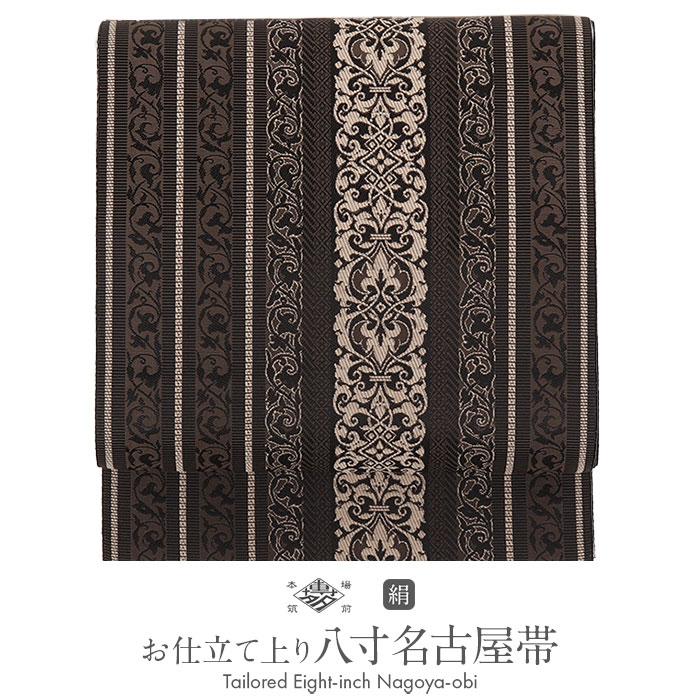 Kisste（キステ） 名古屋帯 博多帯 博多織 帯 八寸 茶 唐花間道 協和織工場 正絹 仕立て上がり SALE : こだわりきもの専門店 ...