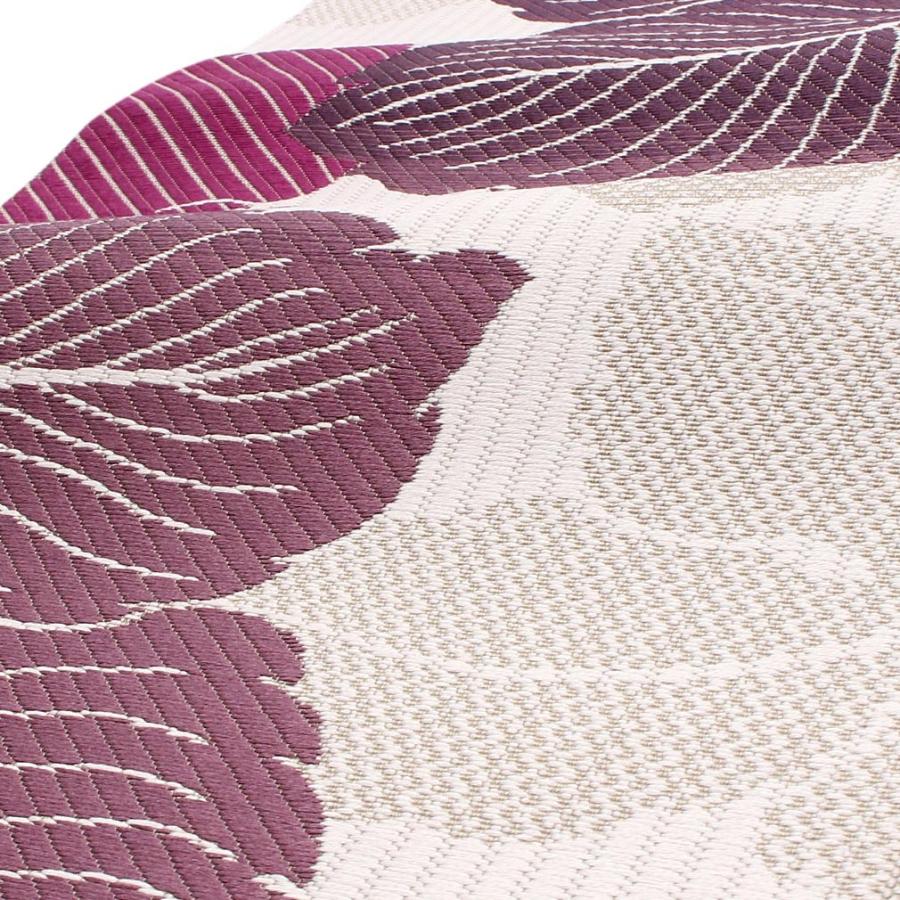 Kisste 半幅帯 正絹 博多半幅帯 博多織 博多帯 リバーシブル 紫