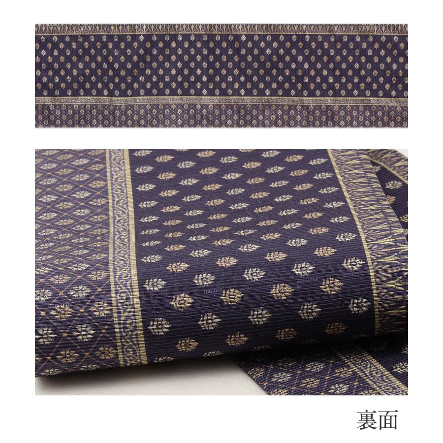 半幅帯 長尺 グレー 帯 リバーシブル 召しませ花 SALE 爆買の画像