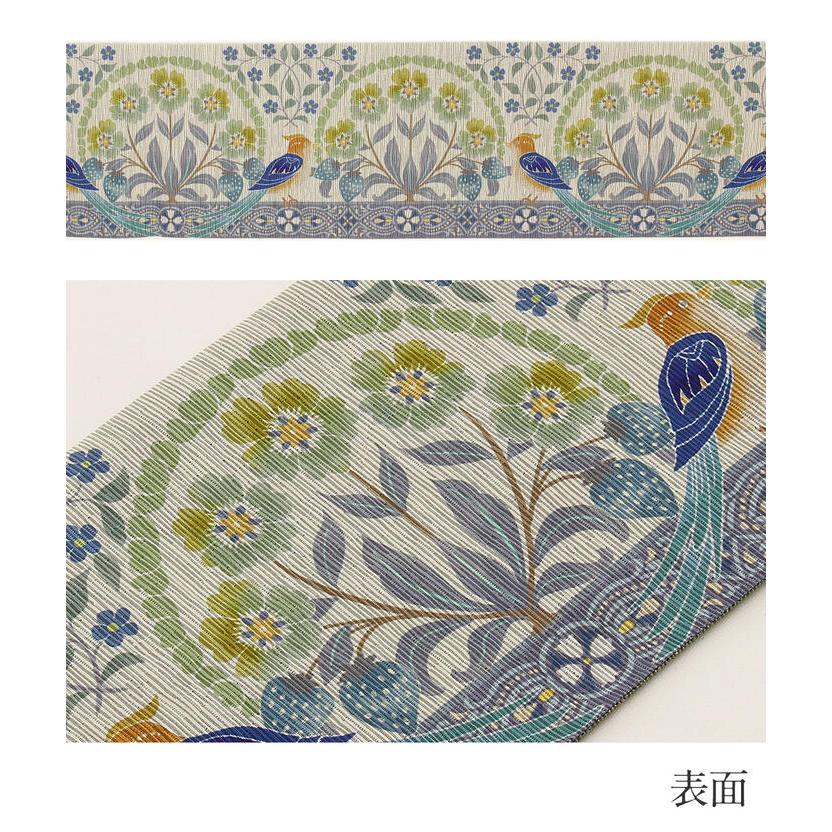 半幅帯 長尺 帯 正絹 リバーシブル 召しませ花 SALE 爆買の画像