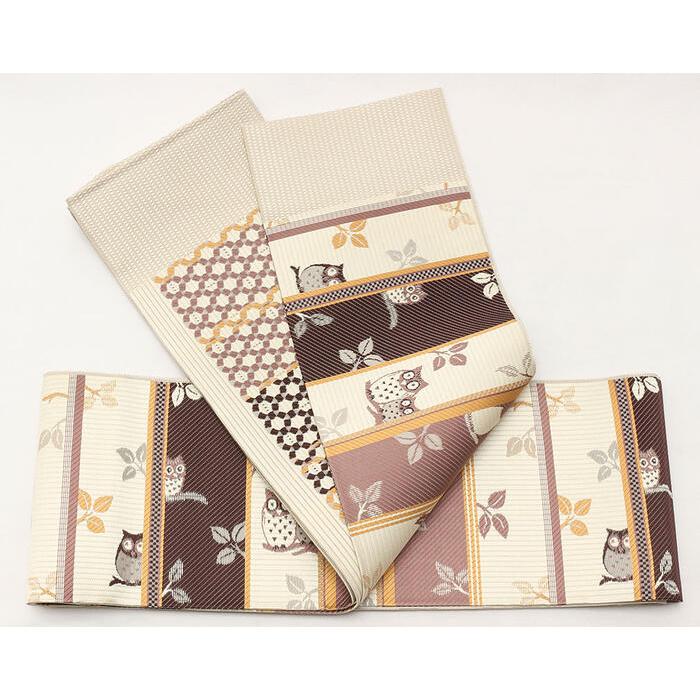 新品 博多織 協和織物 両面長尺小袋帯 半幅帯 葡萄唐草③ 口とじ加工込 楽天市場】博多織 半幅帯 黒 長尺 本場筑前博多織 小袋帯 葡萄