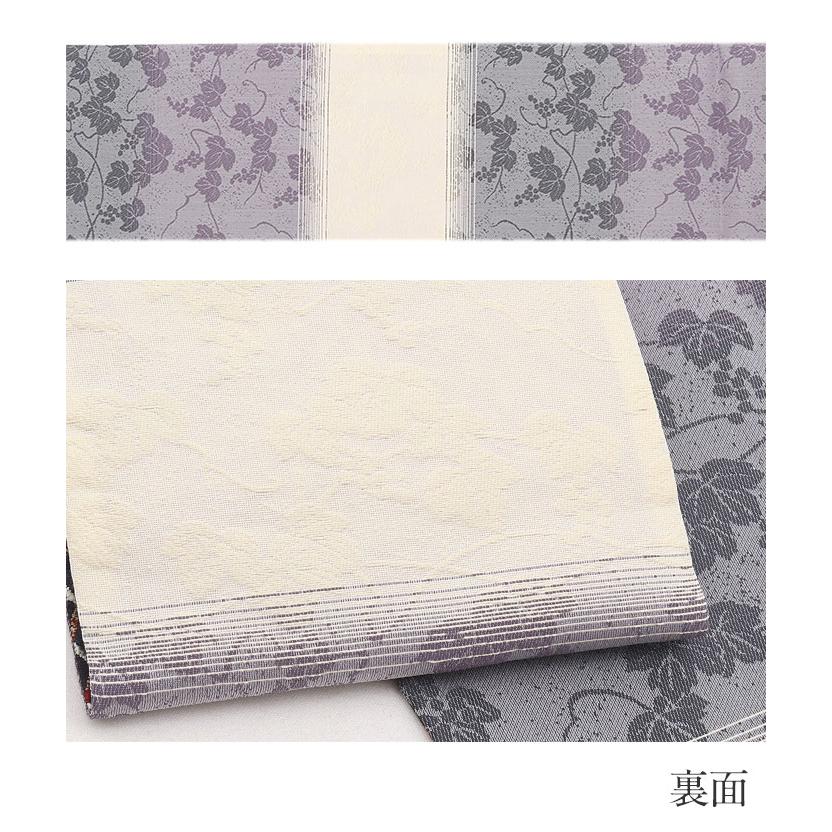 半幅帯 正絹 帯 半巾帯 普段用 濃紺 紫 生成り SALE 爆買の画像
