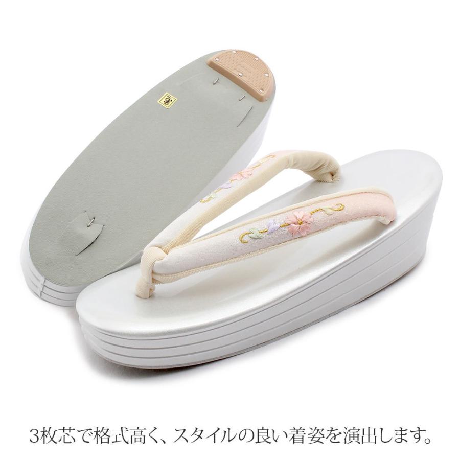 Kisste 成人式 振袖 草履 厚底 S M L LL フリーサイズ 小さい