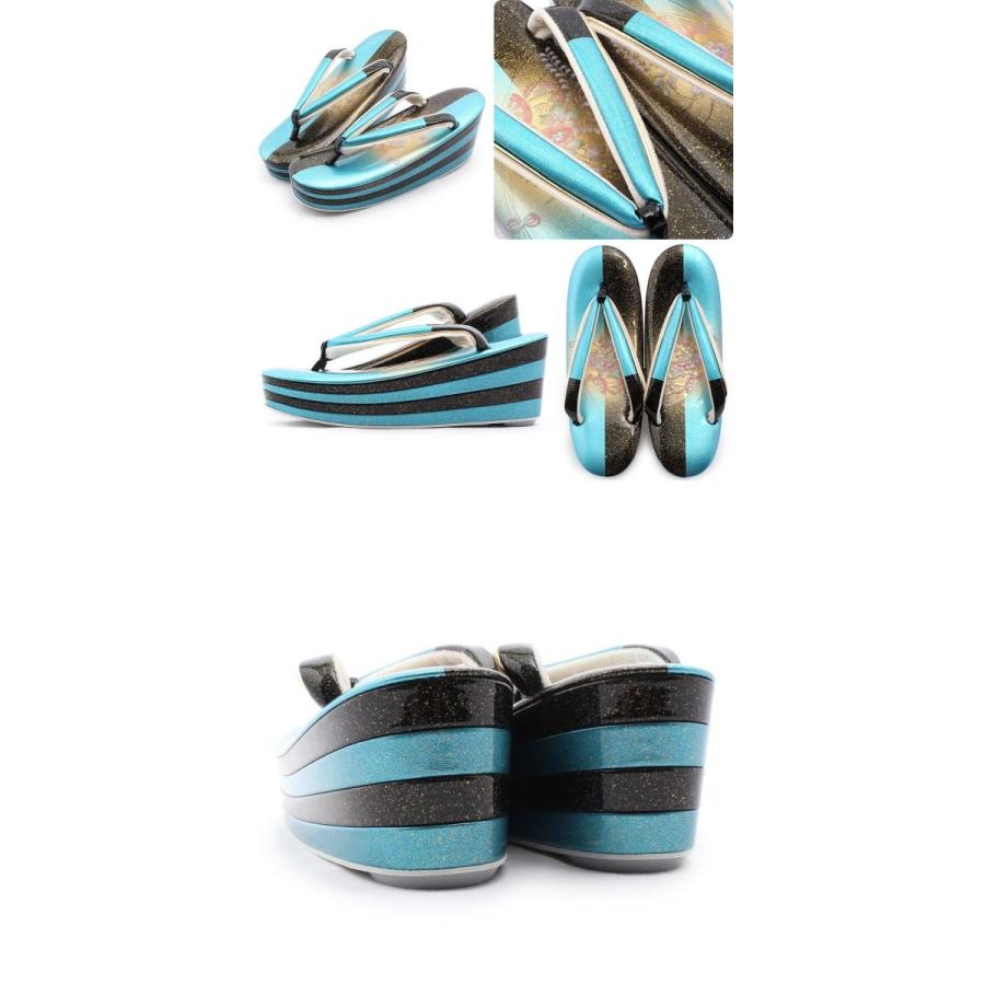 新品  振袖用  厚底草履 振袖用 厚底草履 刺繍の鼻緒全3色 フリーサイズ | 着物通販店 枠