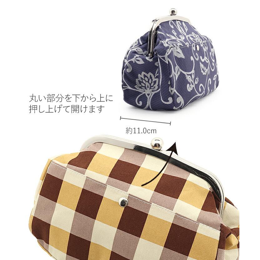 Kisste（キステ） がま口バッグ 普段用 3way 大きめ 5種類 紫 茶 黄